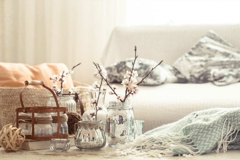 decoración salón nórdico
