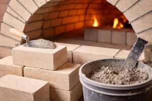 horno con ladrillos refractarios