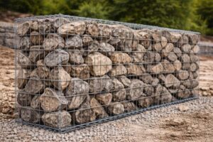 Jaula de piedra para muros